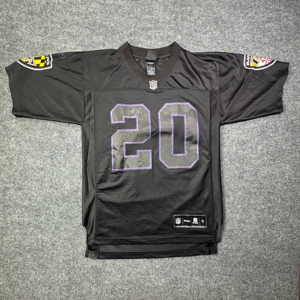 Ed Reed 20 Baltimore Ravens Reebok Jersey Mens S Black Retro Football